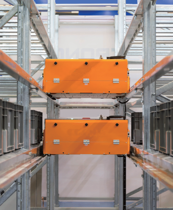 Hệ thống AS/RS Mini-load sử dụng Xe Con Thoi
